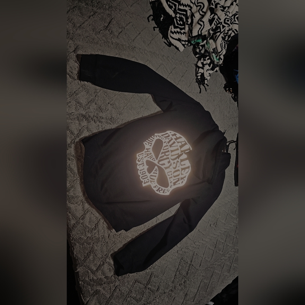 Rare women's reflective Harley hoodie